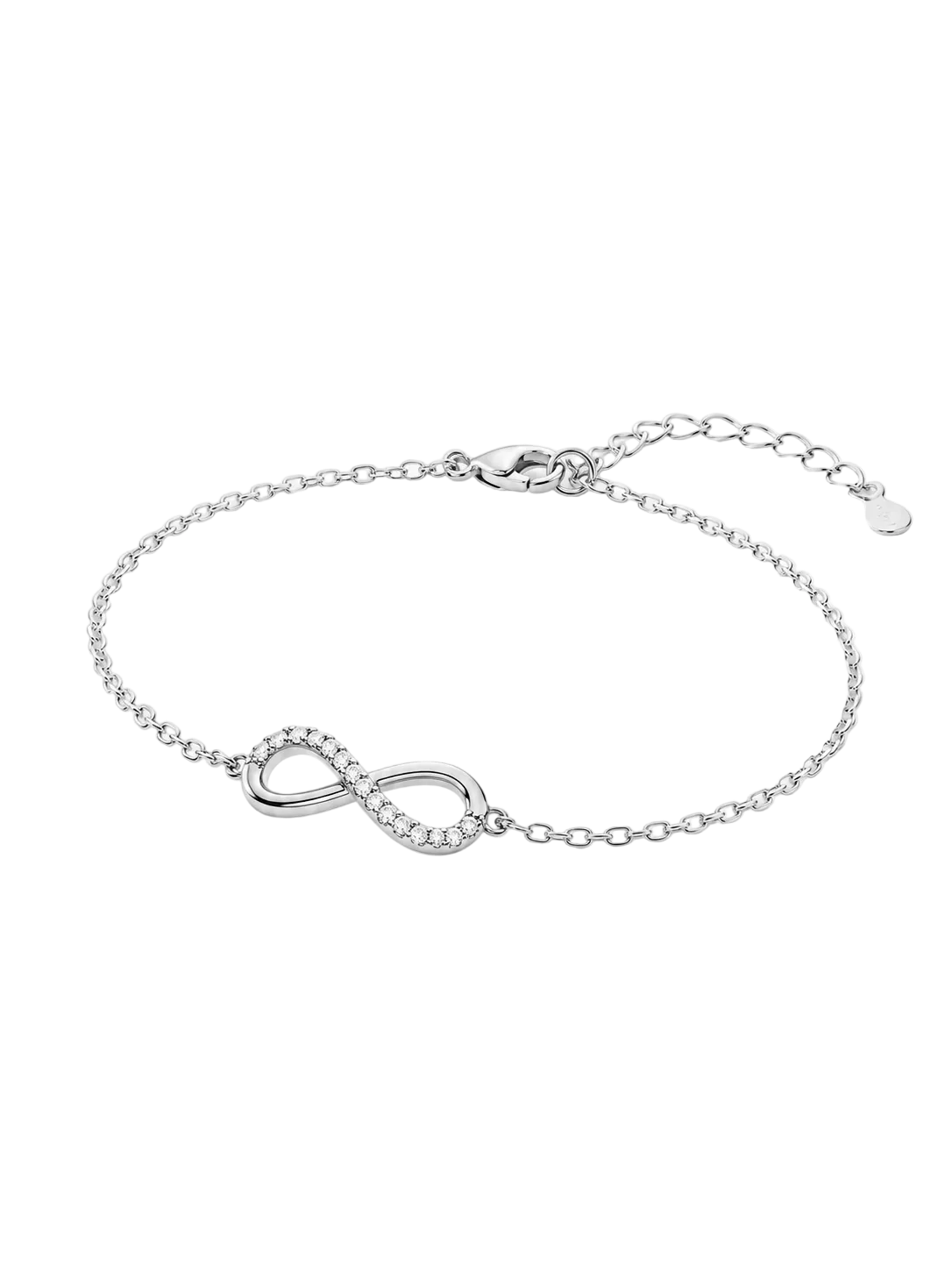 Maison Naïne Infinity Bracelet White CZ Rhodium